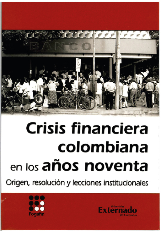 Portada libro Crisis Financiera Colombiana en los años noventa